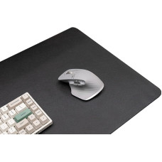 BLACK Desk Mat, Large Mouse Pad, Cute, 31.5 x 15.7 inches (80 x 40 cm), PU Leather, Keyboard Mat, Quiet, Stylish, Easy to Clean, Desk Mat, Office, Stain Resistant, Unisex, Computer Mat, Washable Surface, Easy to Clean, Color, Table Mat